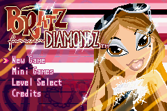 Bratz box art for GameBoy Advance